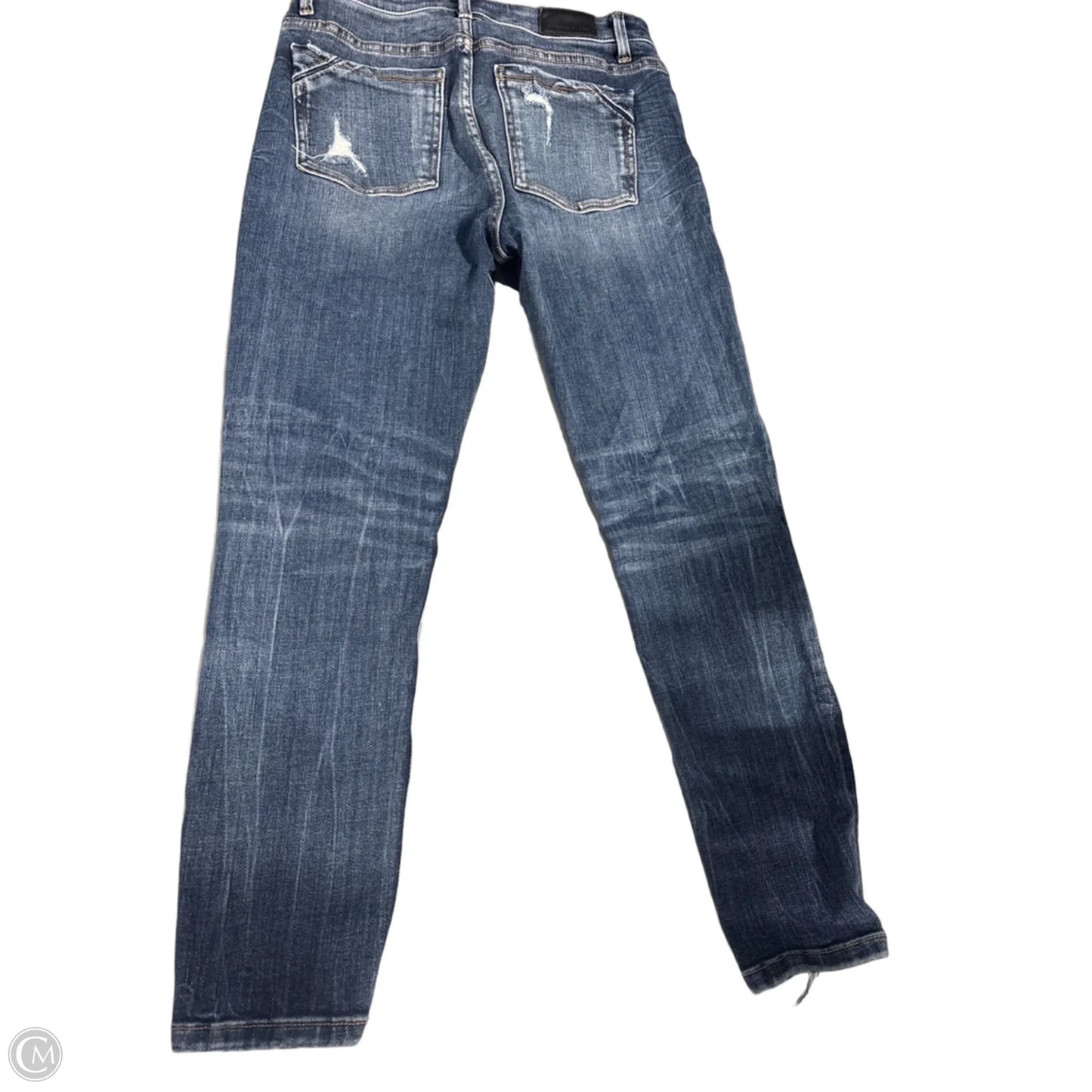 Jeans Skinny By Buckle Black In Blue, Size: 6