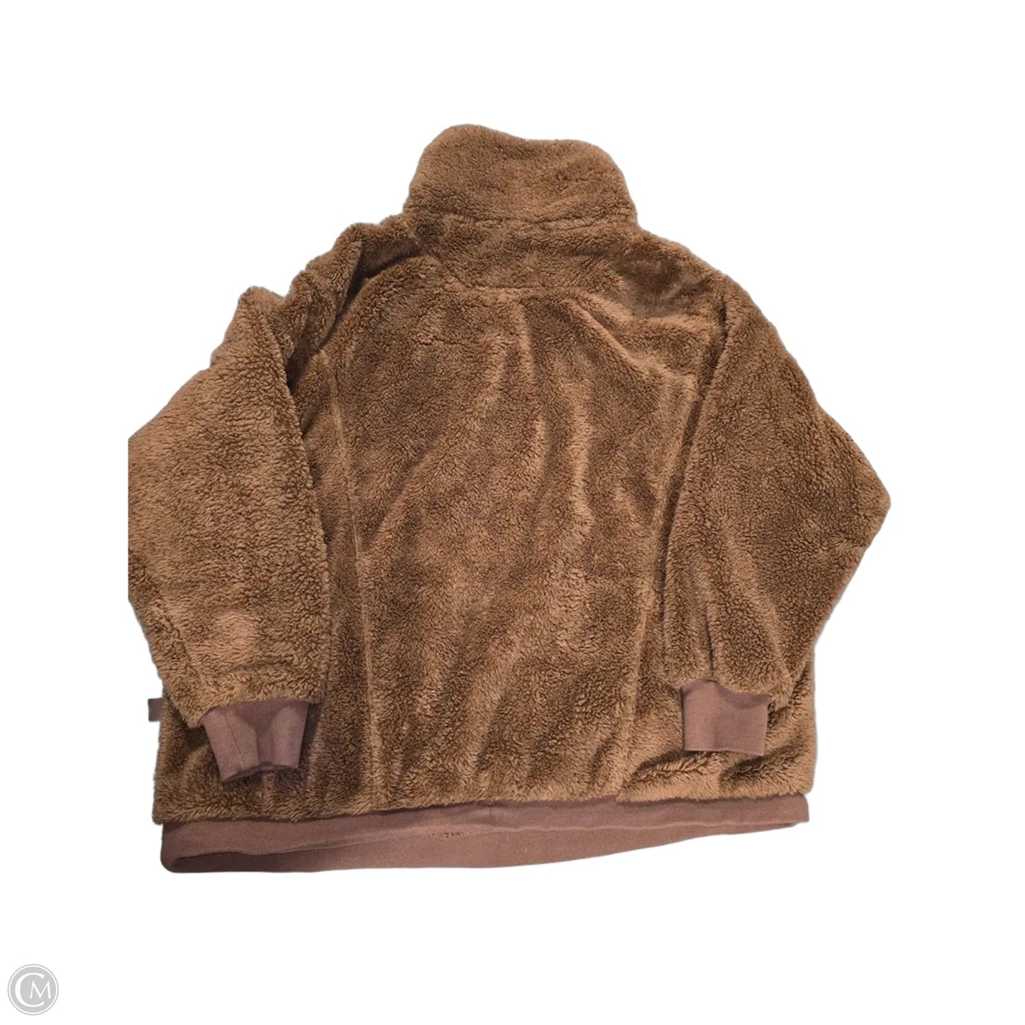 Sweatshirt Collar By Joy Lab In Brown, Size: M