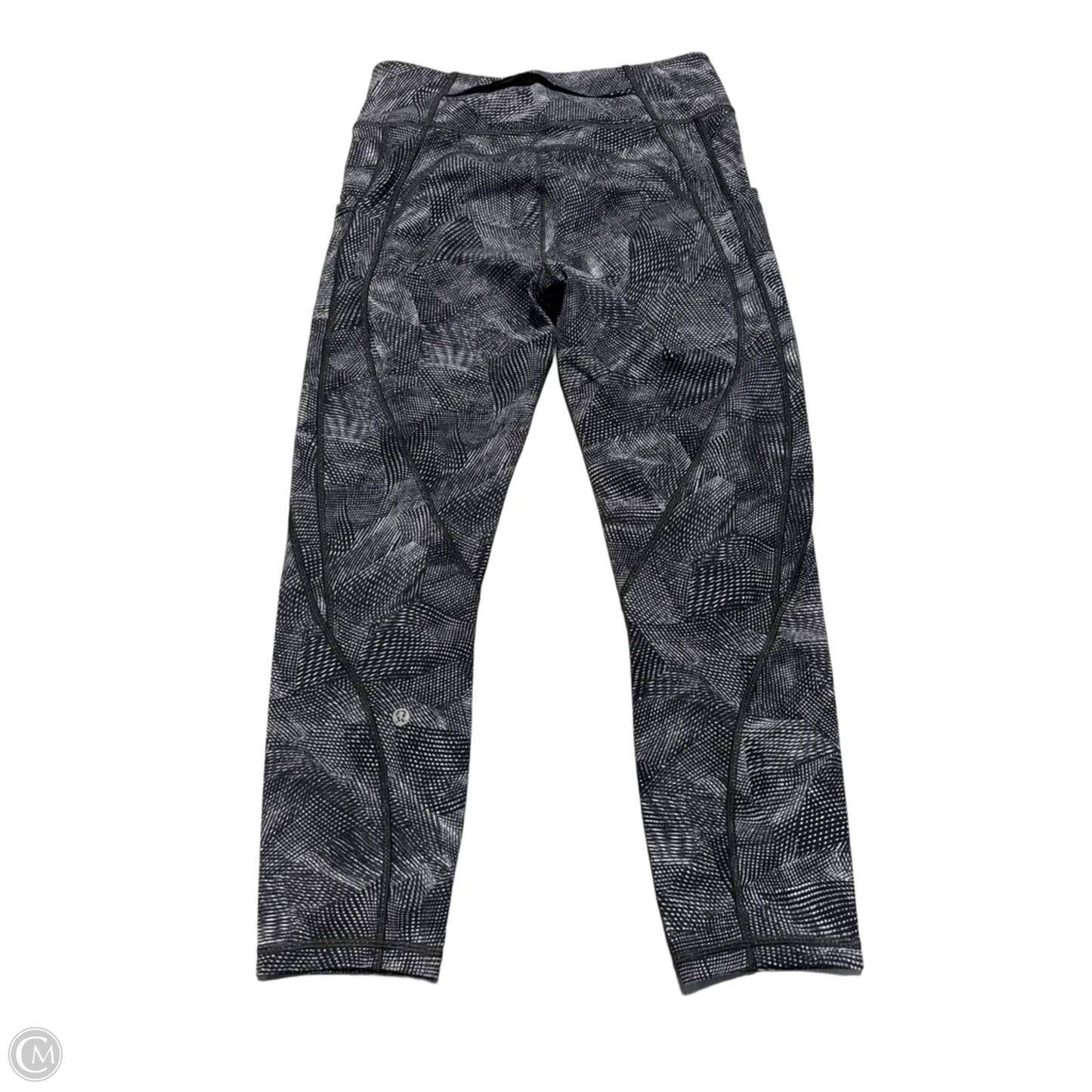 Athletic Leggings By Lululemon In Black & White, Size: 8