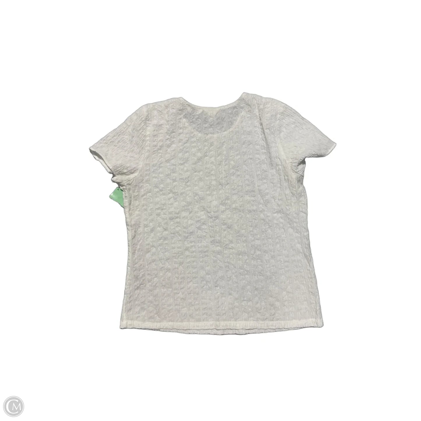 Blouse Short Sleeve By Christopher And Banks In White, Size: M