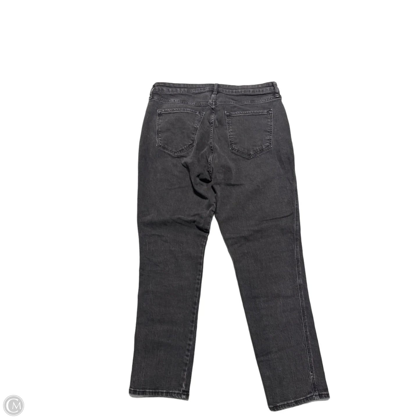 Jeans Straight By Old Navy In Black Denim, Size: 14