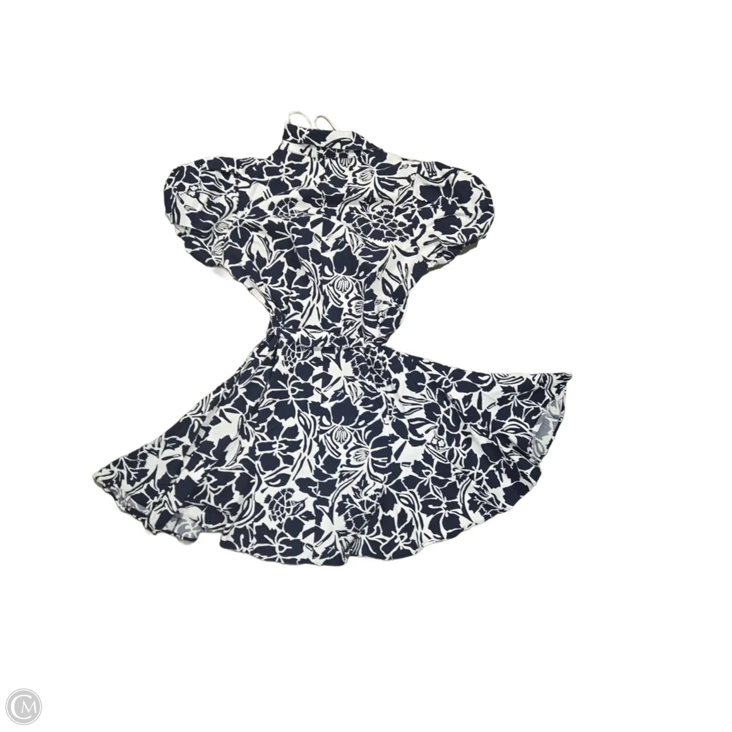 Dress Casual Short By Cynthia Steffe In Blue & White, Size: Mp