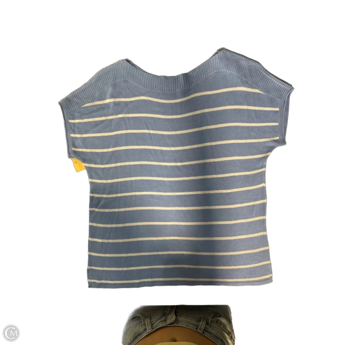 Top Short Sleeve By Staccato In Blue, Size: M