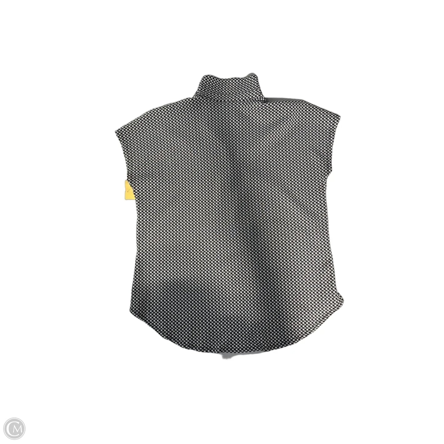 Top Short Sleeve By Jones New York In Black & White, Size: L