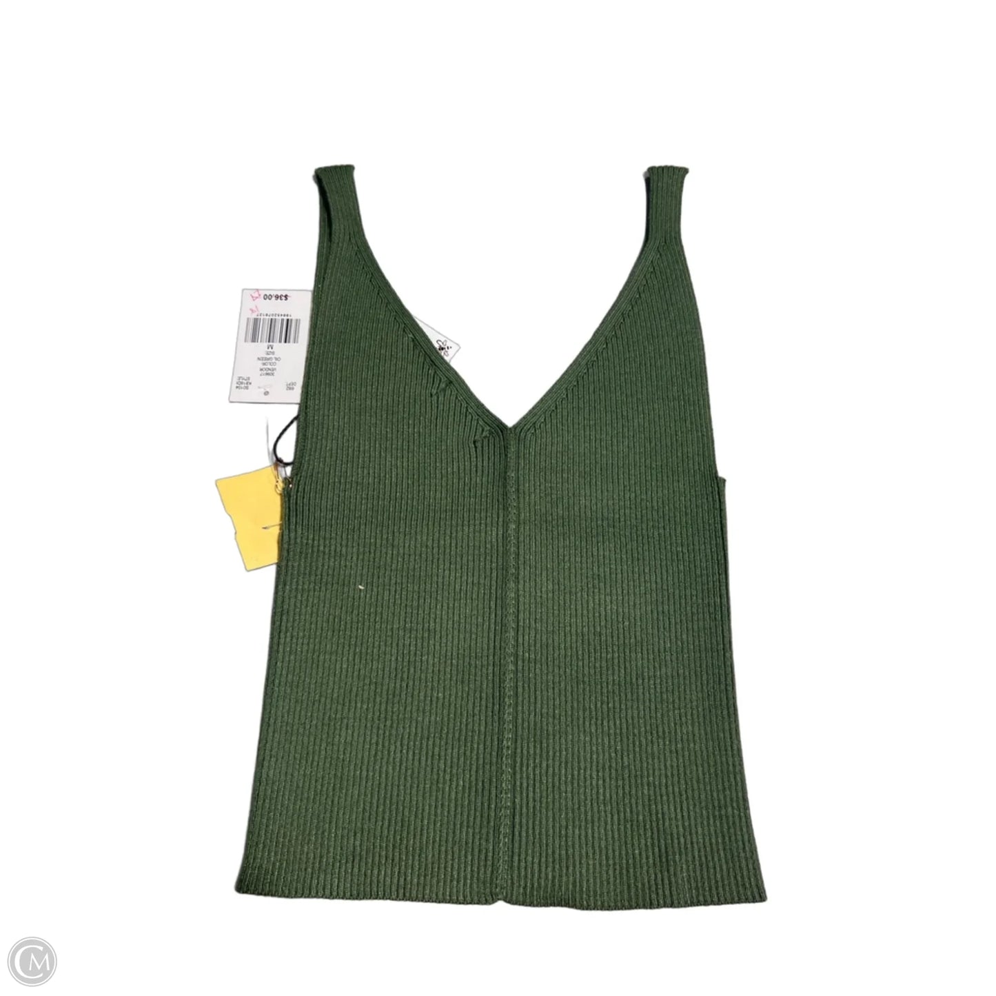 Tank Top By Originality In Green, Size: M