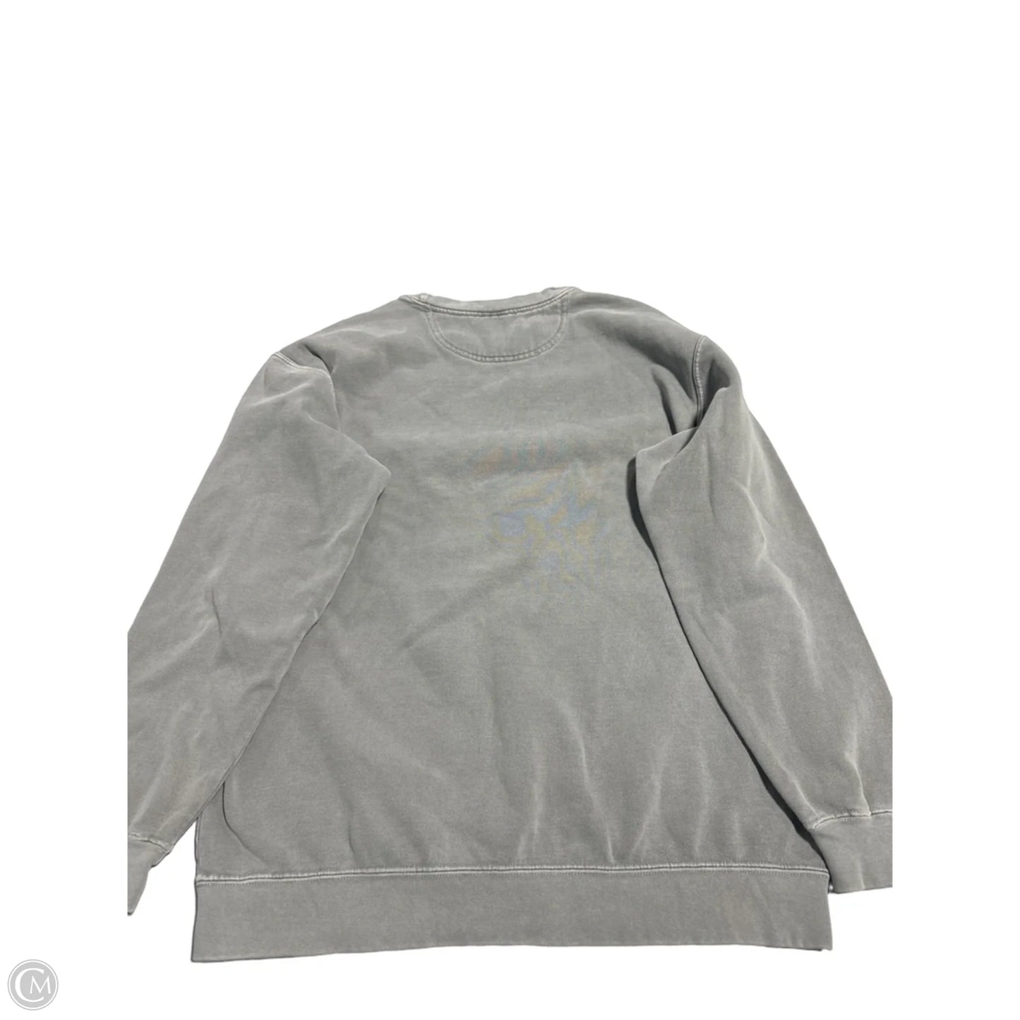 Sweatshirt Crewneck By Comfort Colors In Grey, Size: M