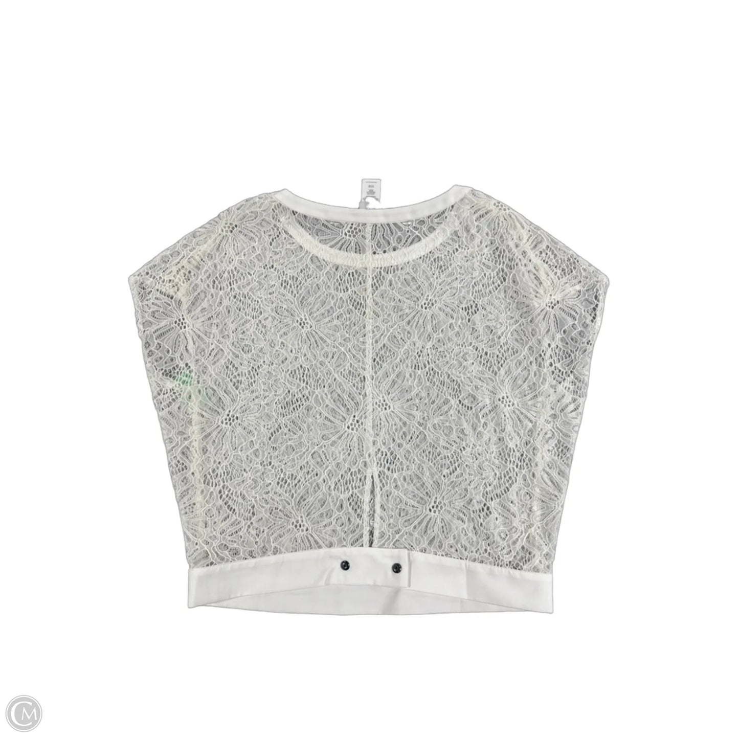 Top Short Sleeve By Cabi In White, Size: S