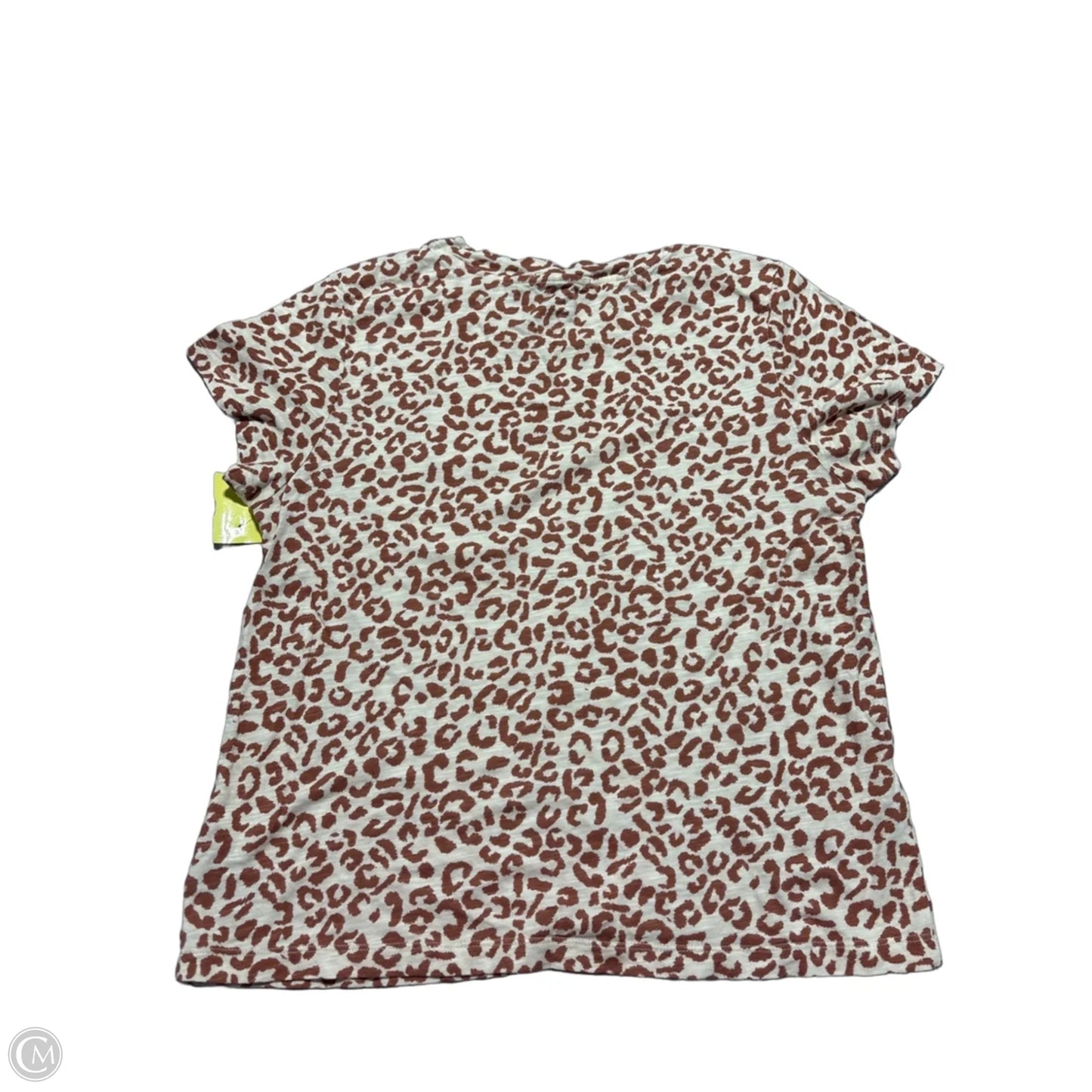 Top Short Sleeve By Sanctuary In Animal Print, Size: L