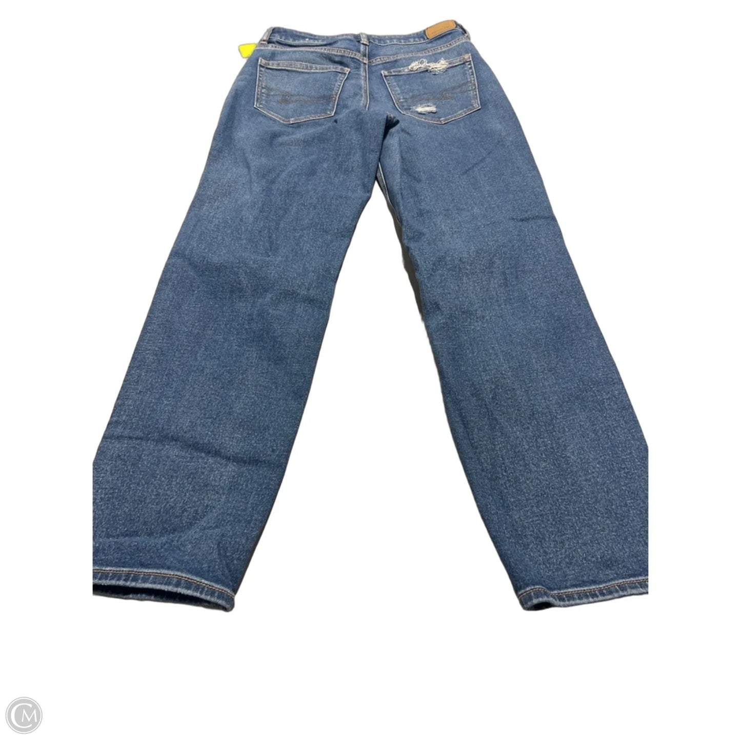 Jeans Straight By American Eagle In Blue Denim, Size: 6
