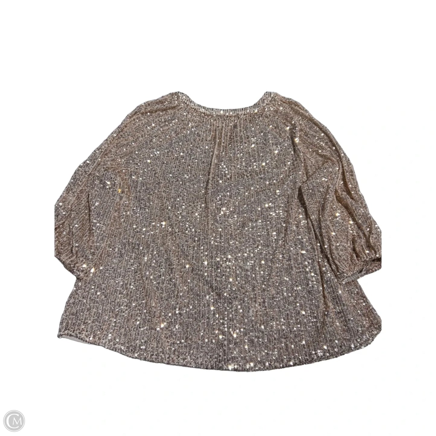 Top Long Sleeve By Crown And Ivy In Gold, Size: Xl