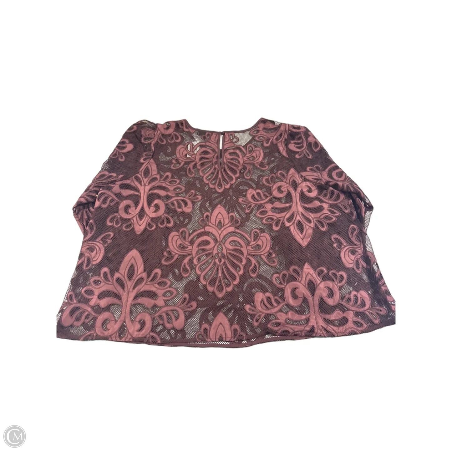 Top Long Sleeve By Torrid In Maroon, Size: 3x