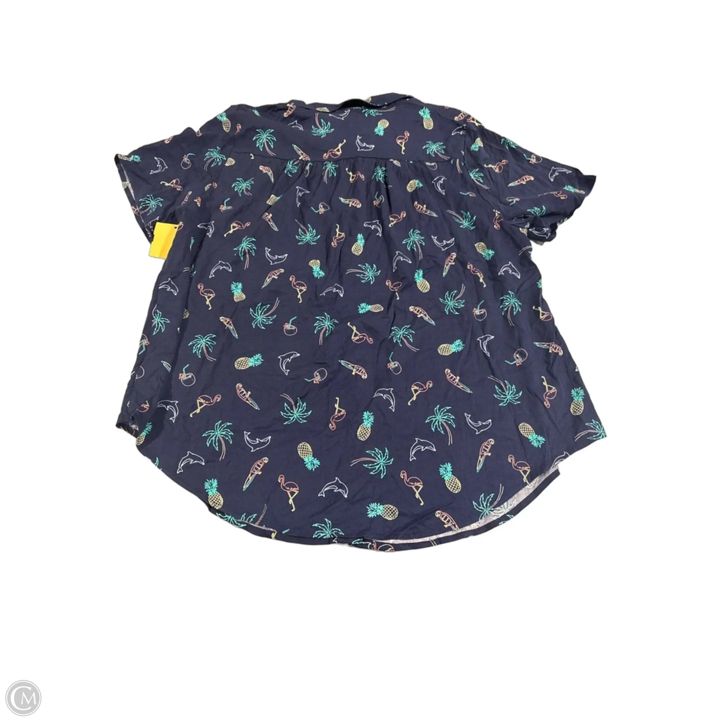 Top Short Sleeve By Torrid In Navy, Size: 2x