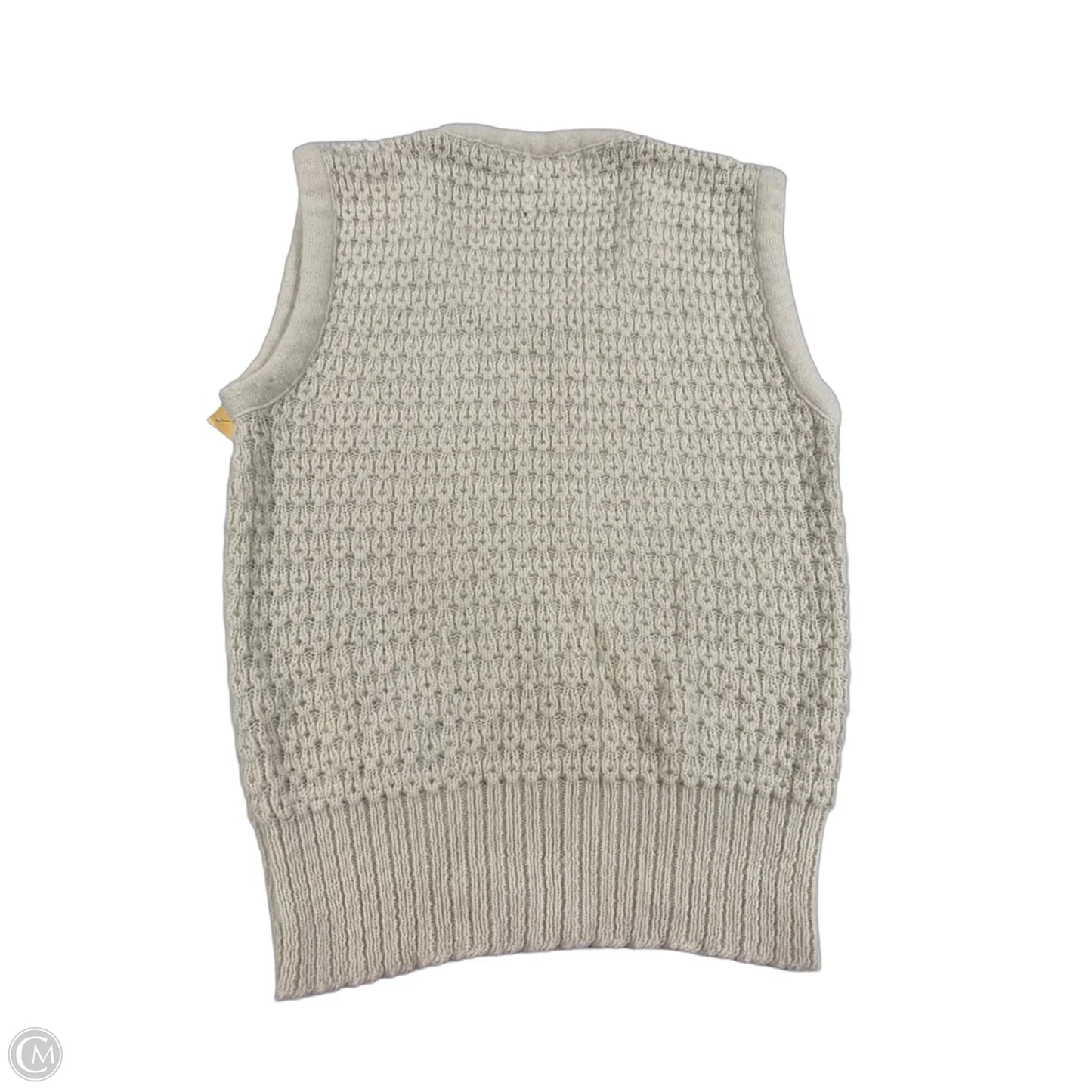 Sweater Short Sleeve By Cmc In Tan, Size: Xl