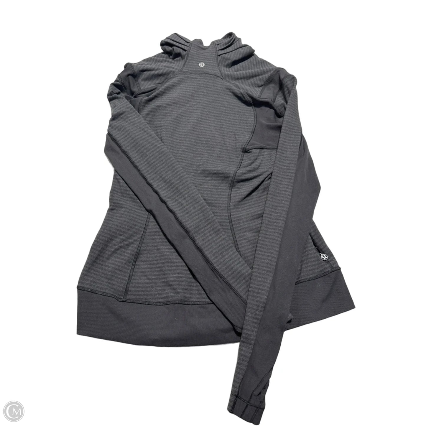 Athletic Jacket By Lululemon In Black, Size: L