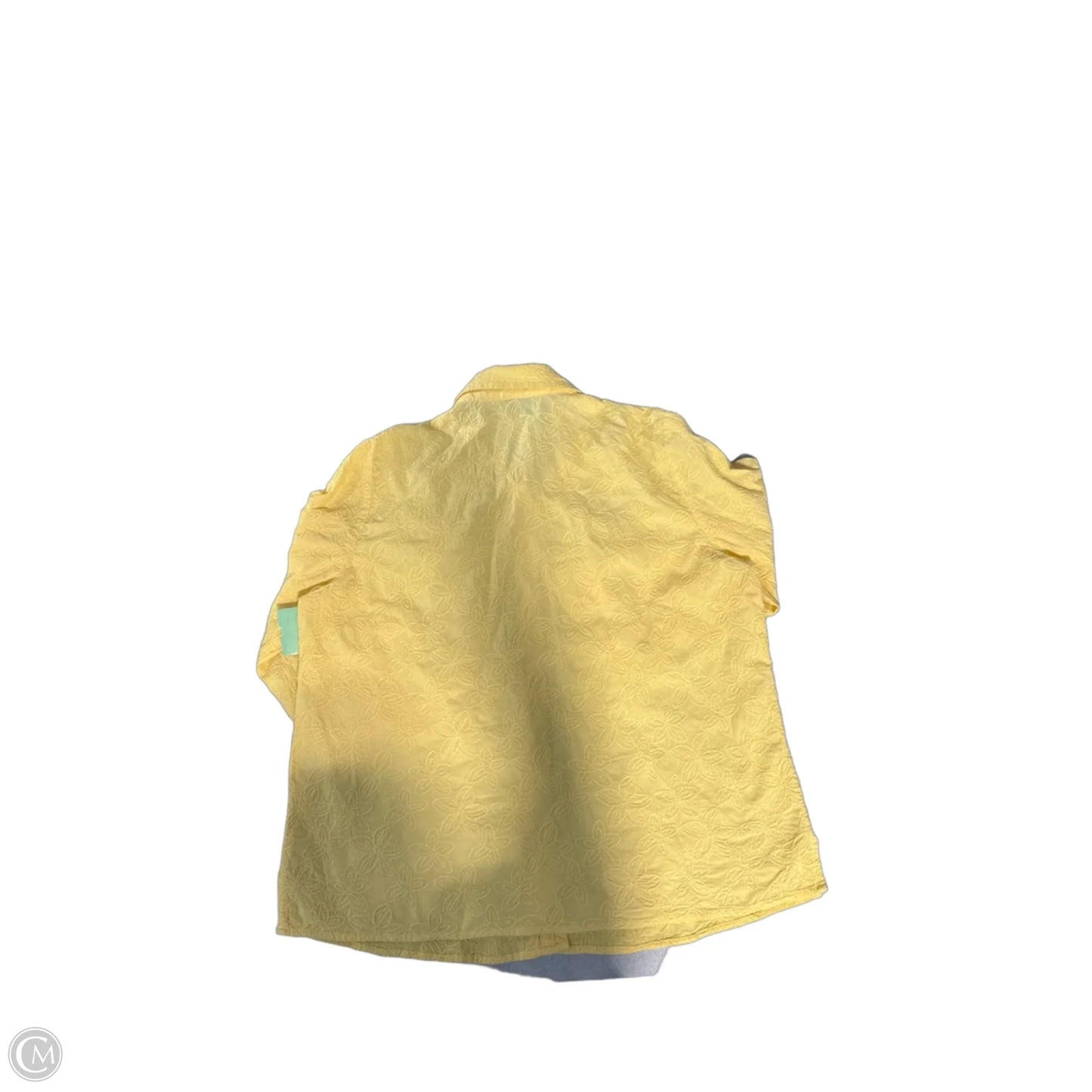 Top 3/4 Sleeve By Breckenridge In Yellow, Size: L
