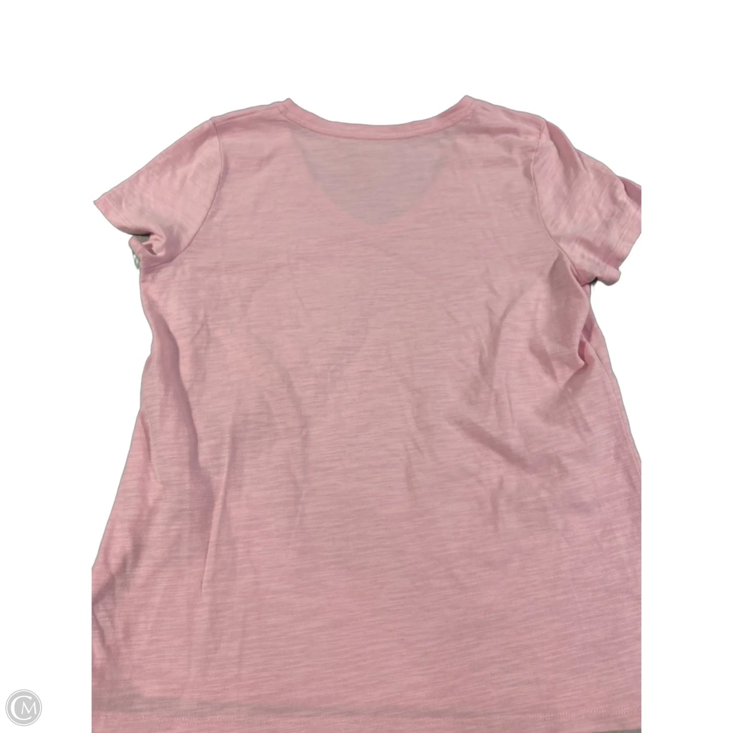 Top Short Sleeve By Talbots In Pink, Size: L