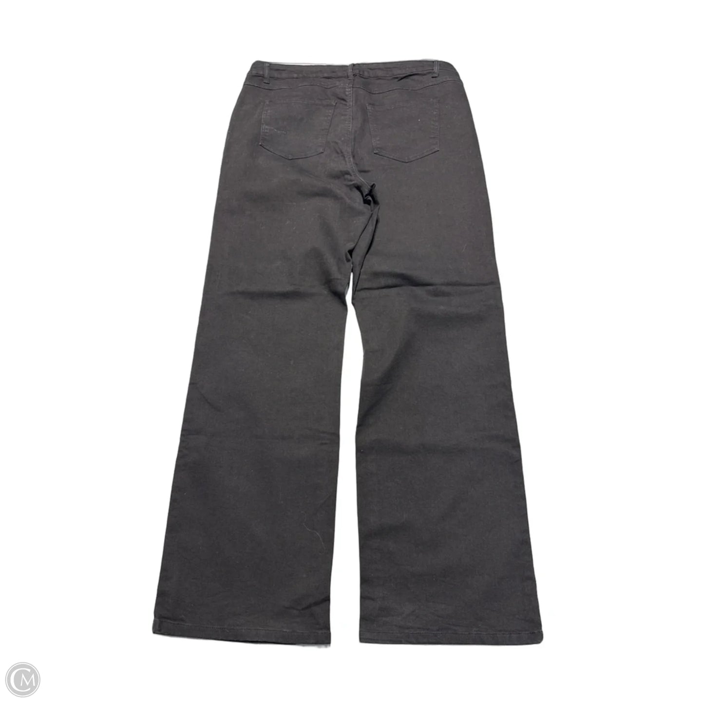 Jeans Wide Leg By Woman Within In Black Denim, Size: 18