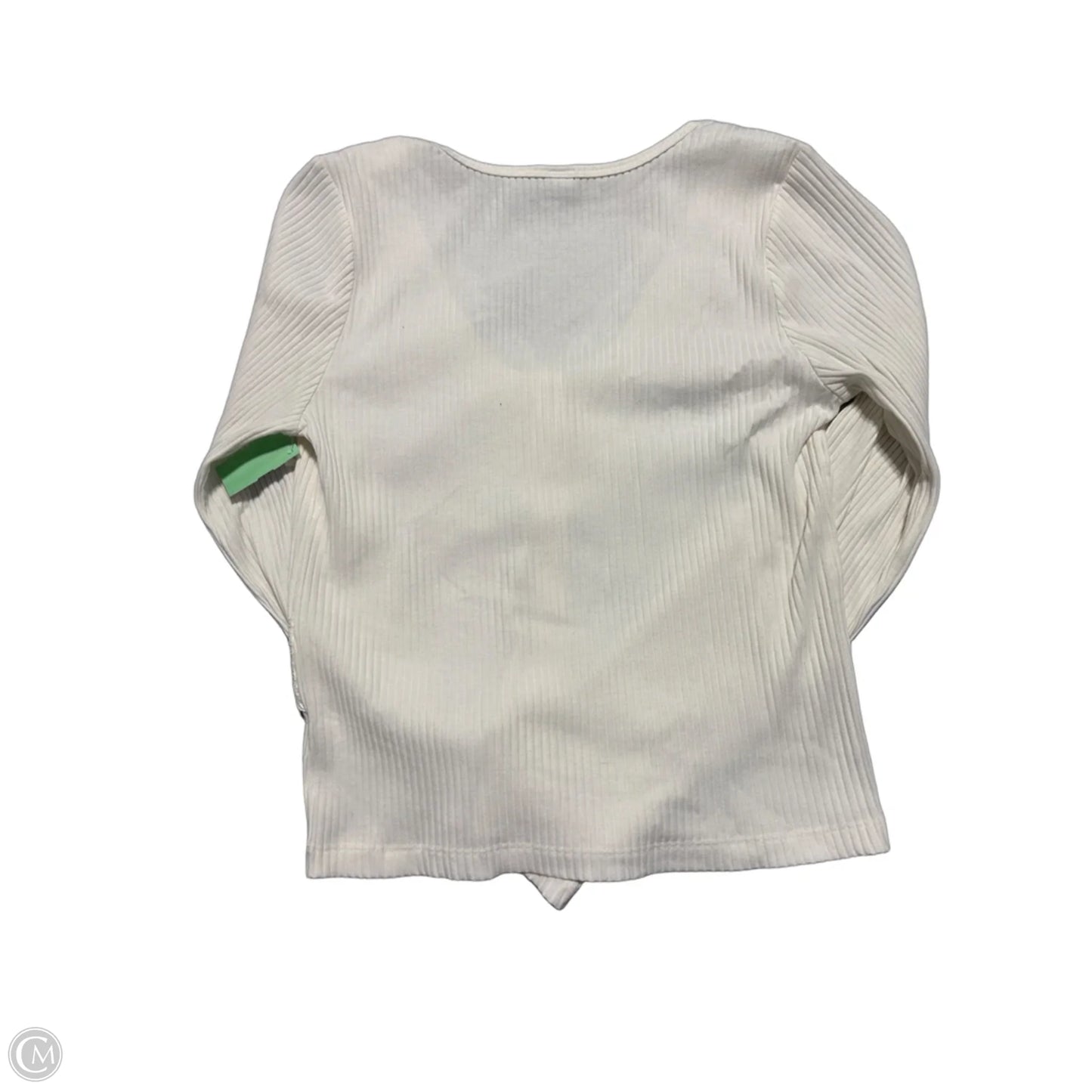 Top Long Sleeve By Old Navy In White, Size: L