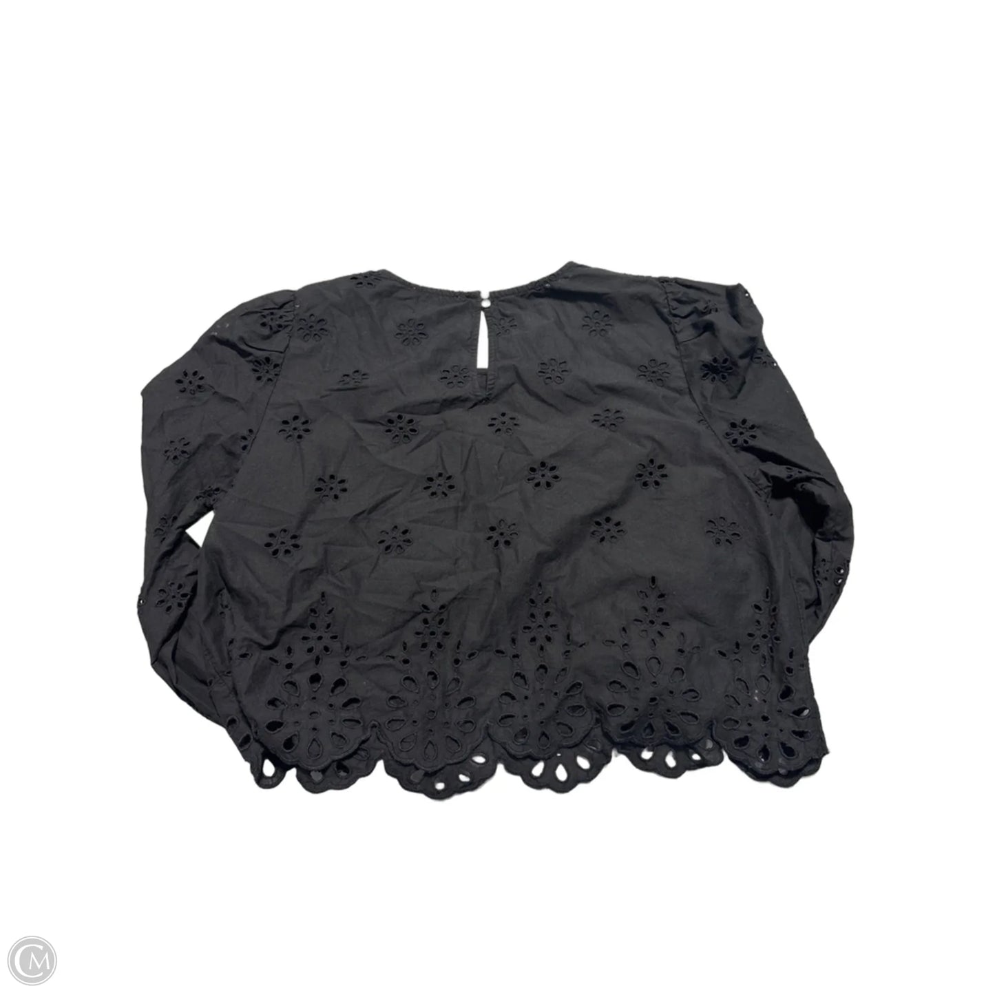 Top Long Sleeve By American Eagle In Black, Size: Xl