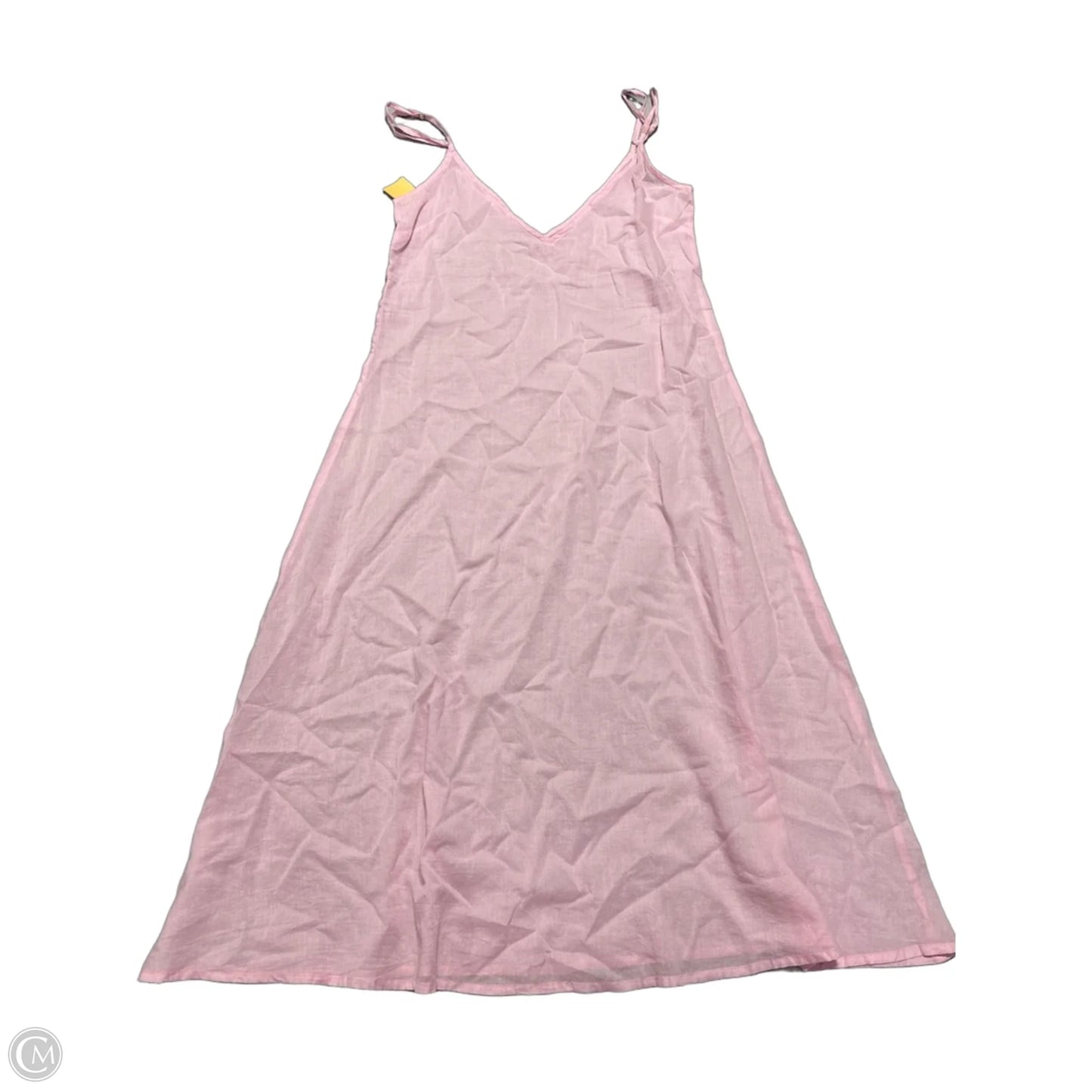 Dress Casual Midi By Cmc In Pink, Size: L