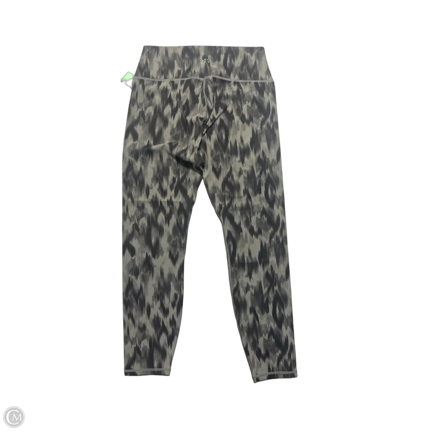 Athletic Leggings By Varley In Black & Green, Size: L