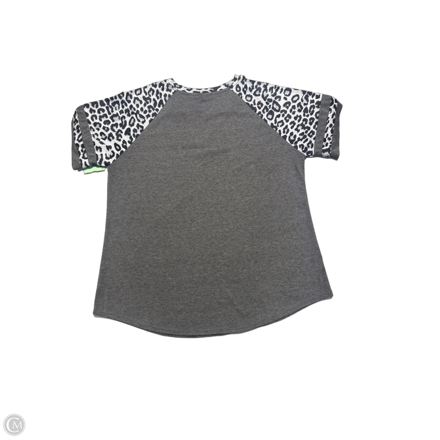 Top Short Sleeve By Cmc In Grey, Size: Xl