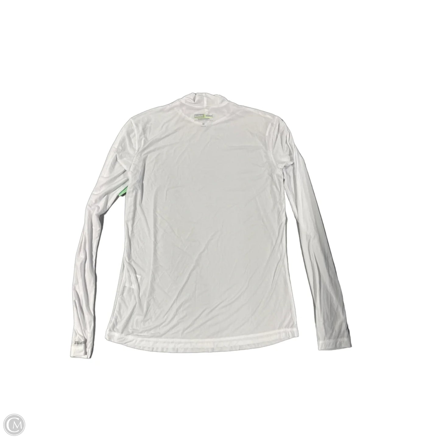 Athletic Top Long Sleeve Collar By Jamie Sadock In White, Size: M