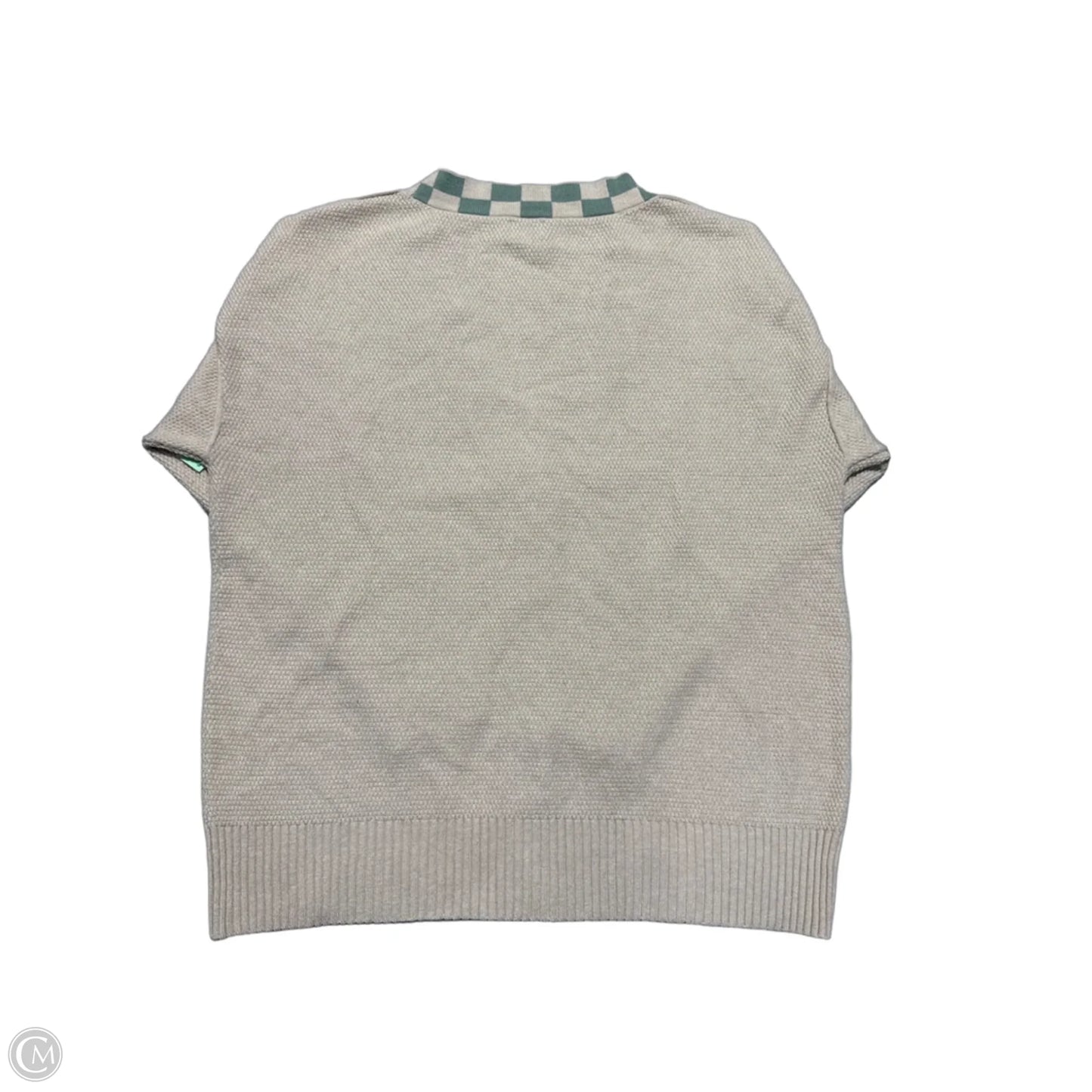 Cardigan By Bke In Cream & Green, Size: L