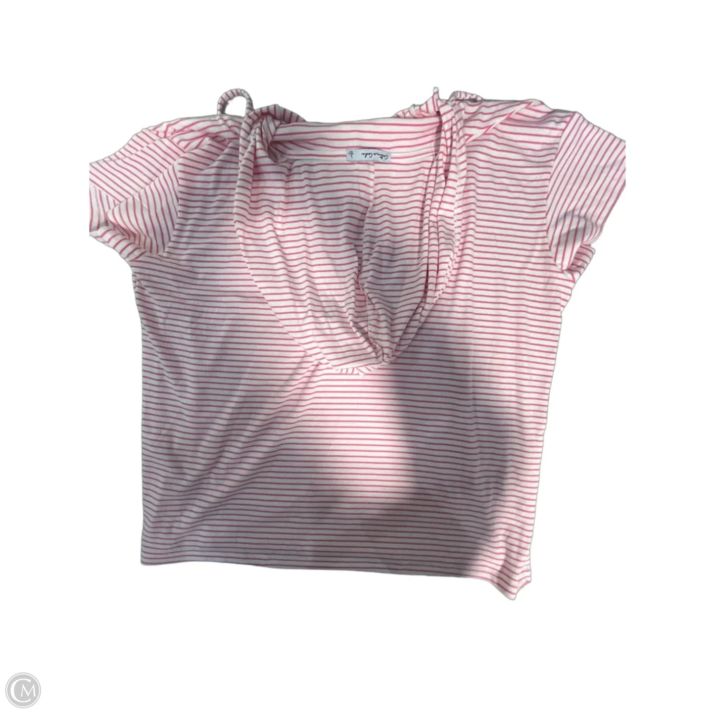 Top Short Sleeve By Cmc In Pink, Size: L