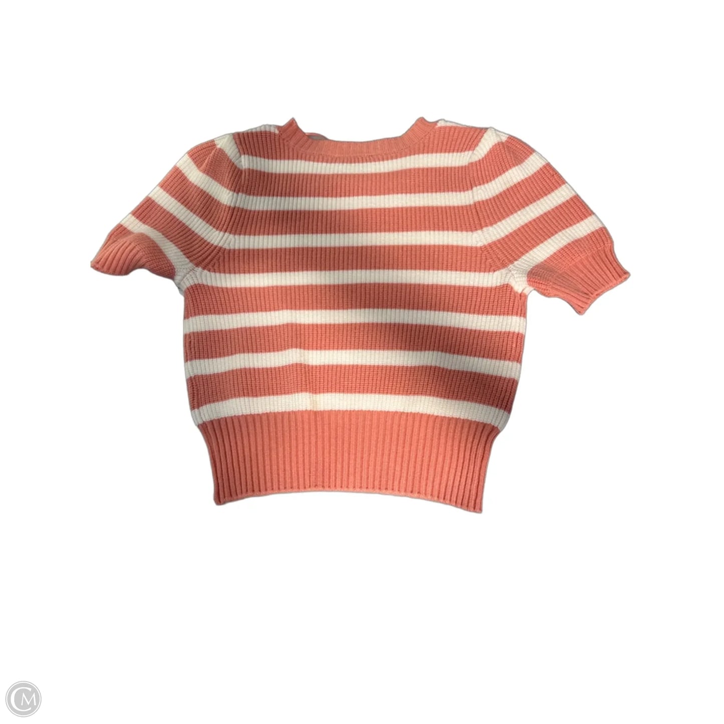 Top Short Sleeve By Pink Rose In Striped Pattern, Size: Xs