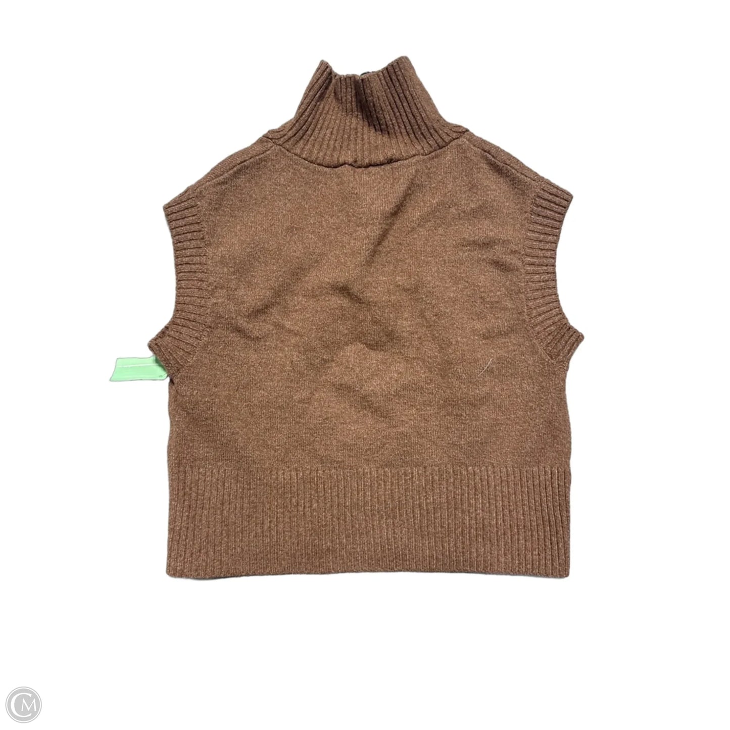 Sweater Short Sleeve By Pink Rose In Brown, Size: Xs