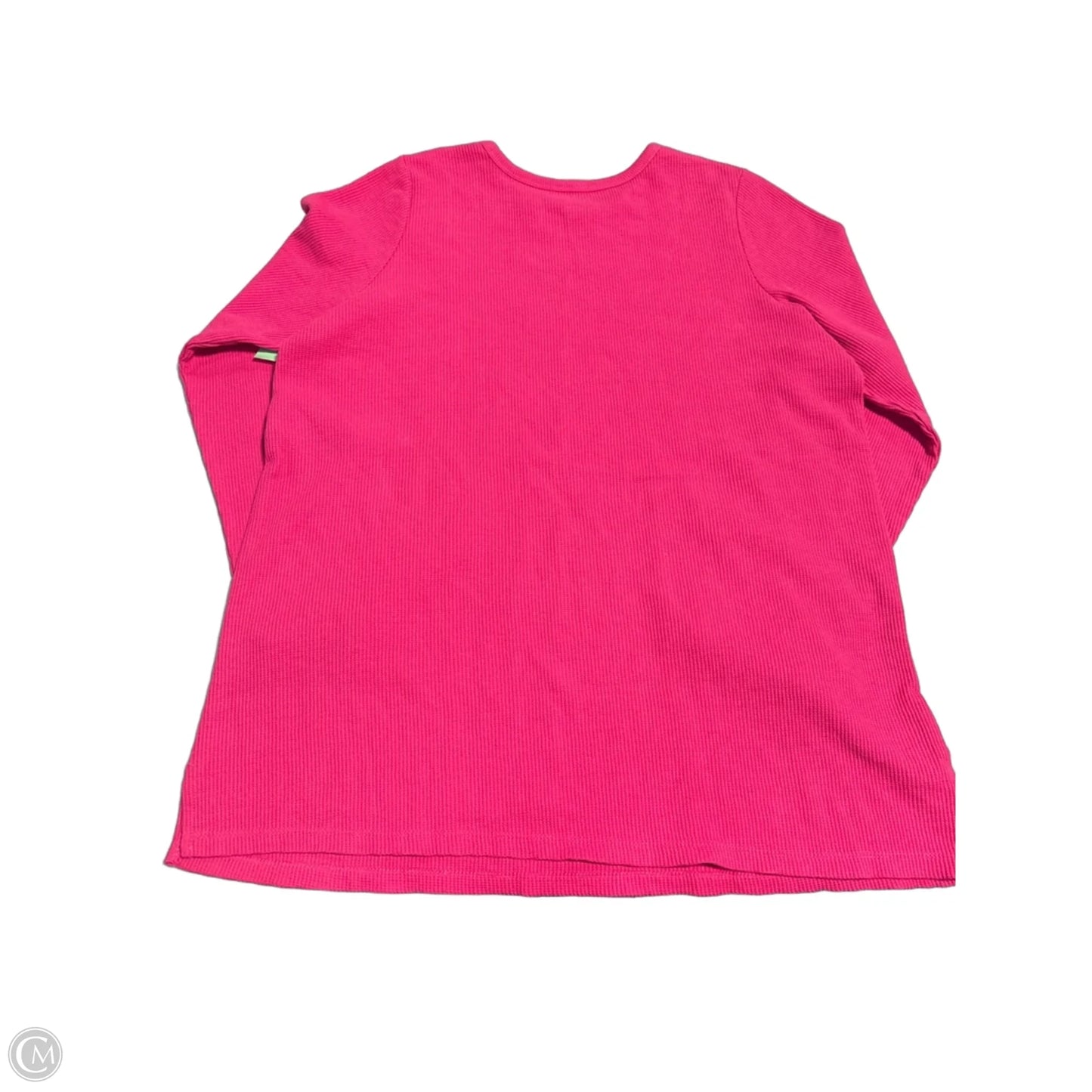 Top Long Sleeve By Woman Within In Pink, Size: L