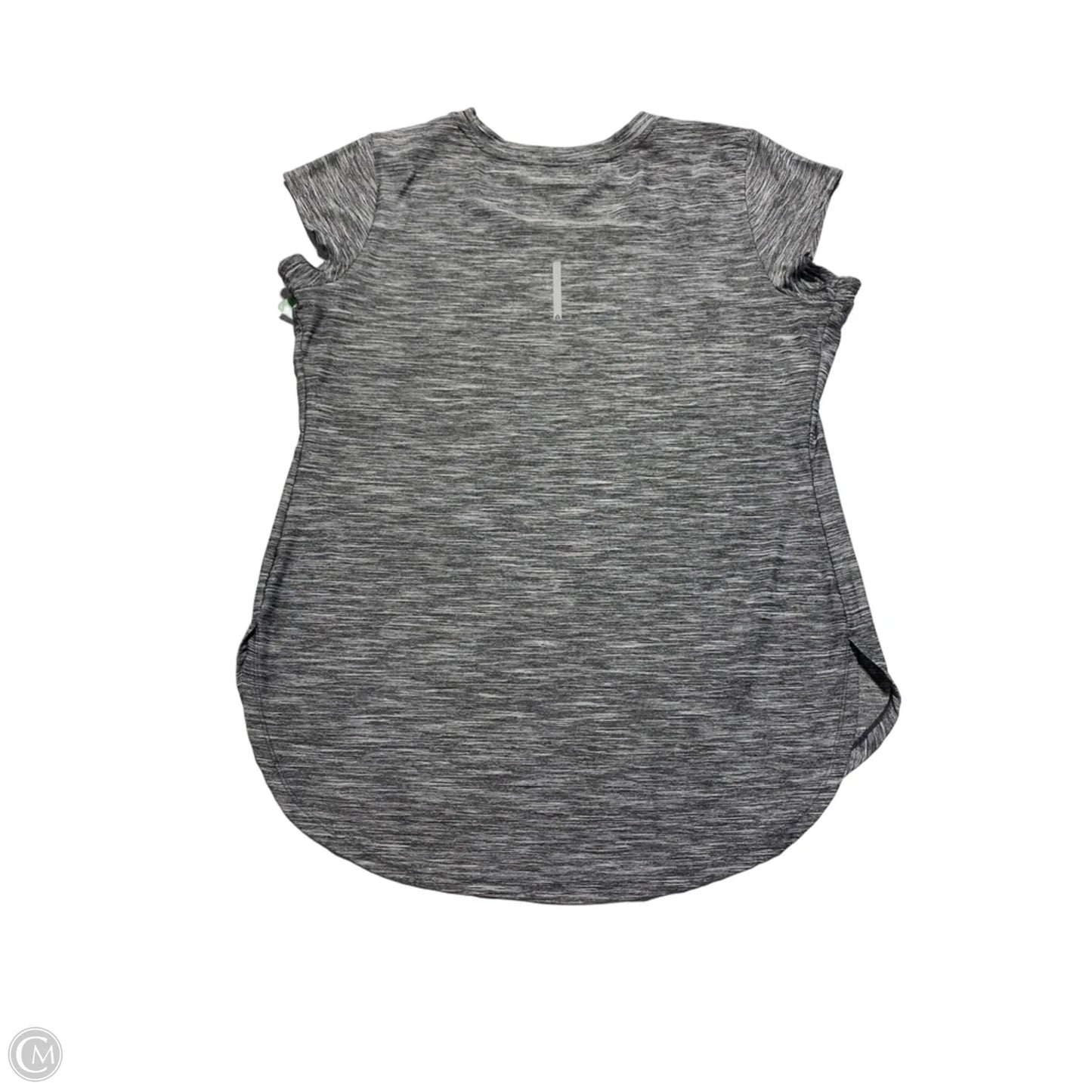 Athletic Top Short Sleeve By Reebok In Grey, Size: Xl