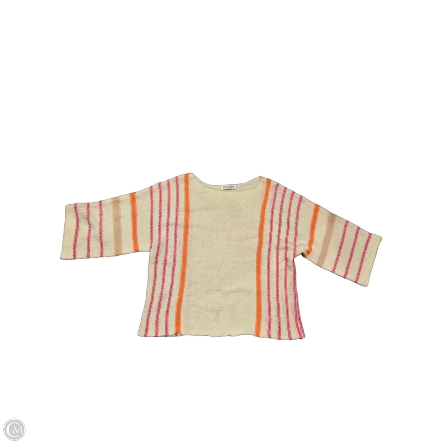 Sweatshirt Crewneck By Lovestitch In Tan, Size: S