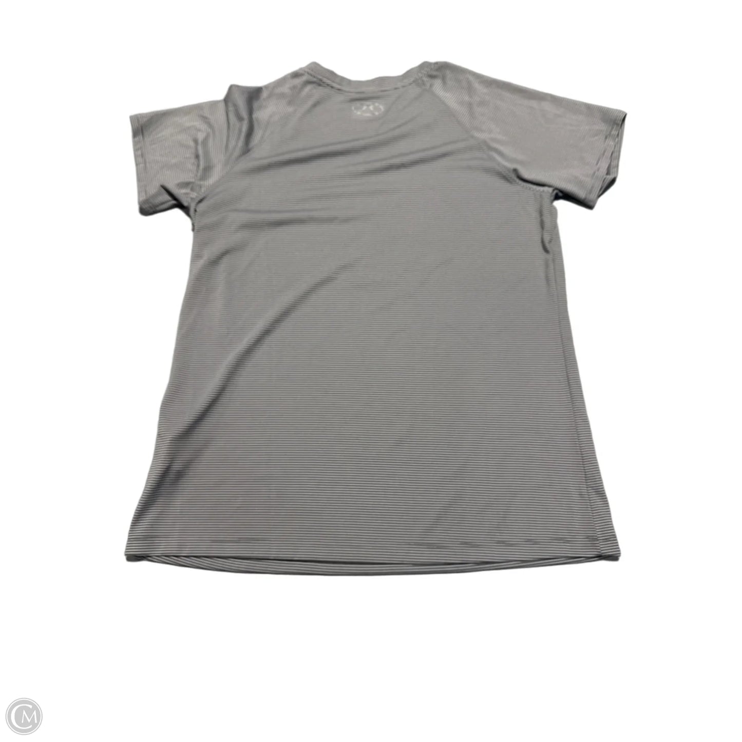 Top Short Sleeve By Under Armour In Grey & White, Size: M
