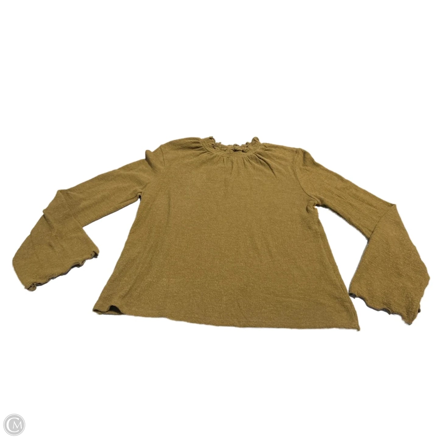 Top Long Sleeve By Madewell In Green, Size: L
