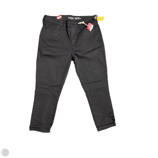 Jeans Jeggings By Levis In Black Denim, Size: 16