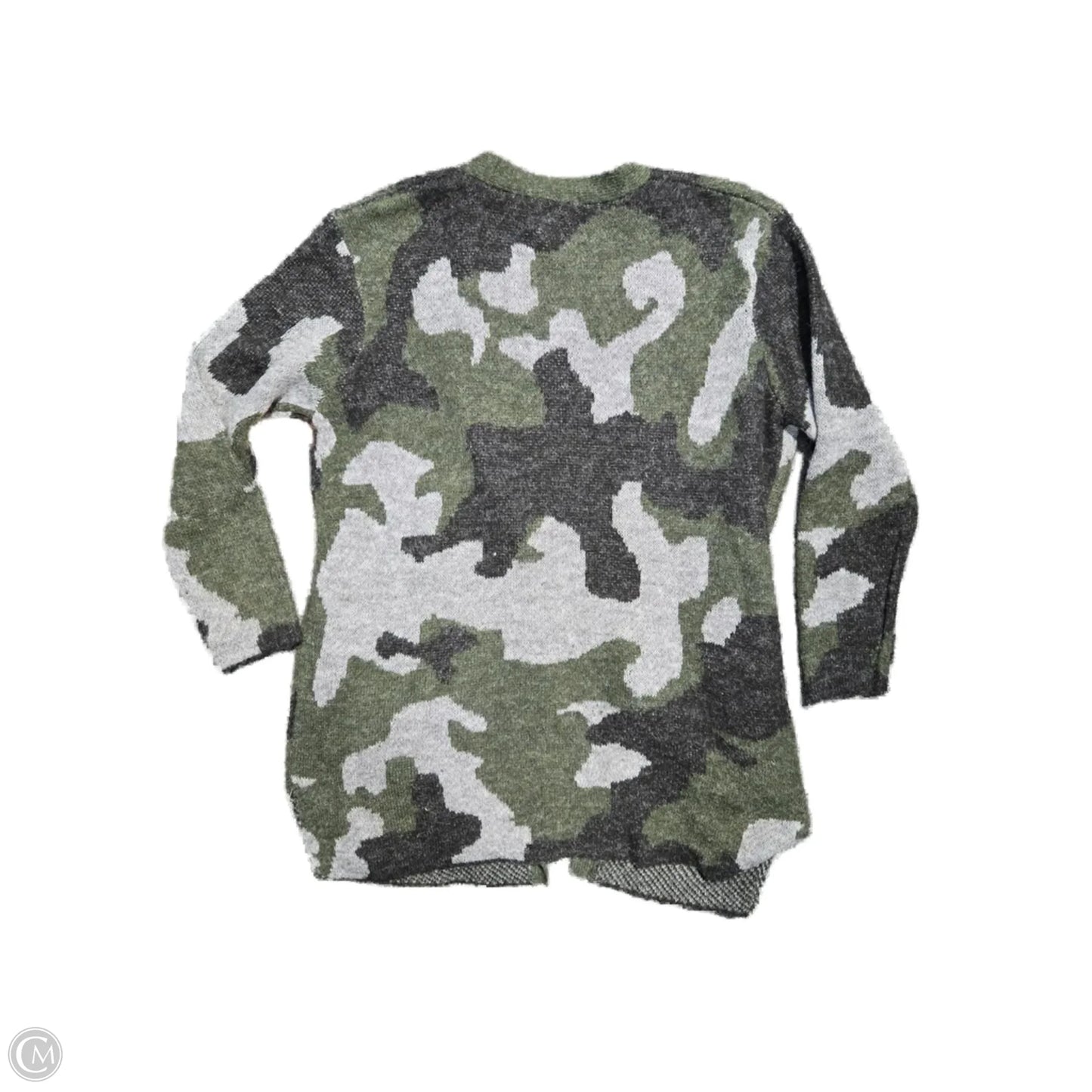 Cardigan By Cme In Camouflage Print, Size: L