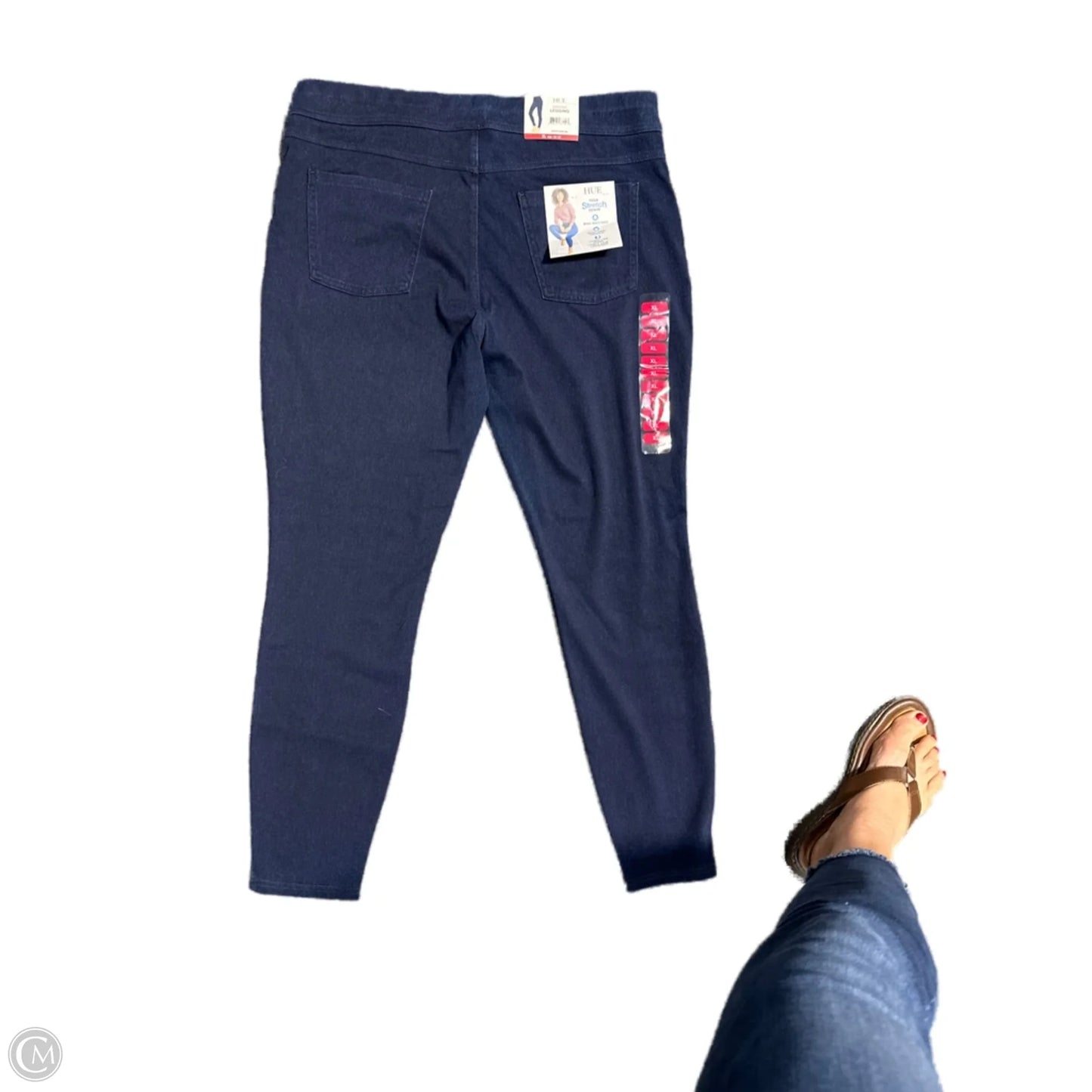 Jeans Jeggings By Hue In Blue Denim, Size: 16