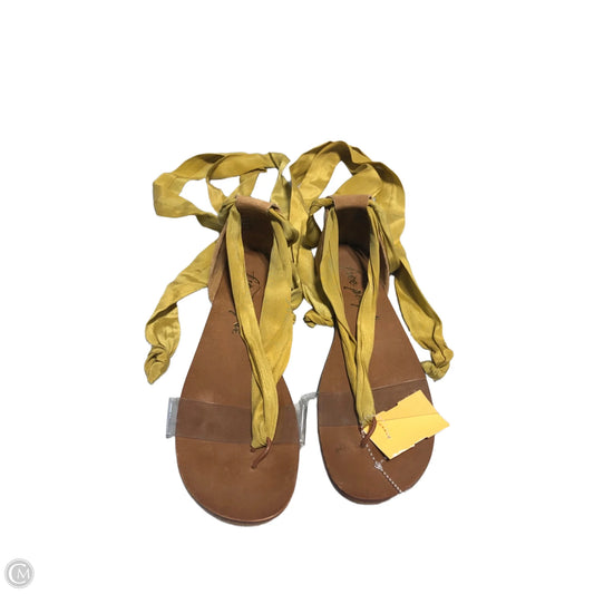 Sandals Flats By Free People In Yellow, Size: 9