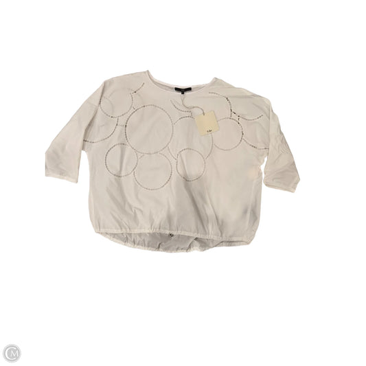 Top 3/4 Sleeve By Tibi In White, Size: M
