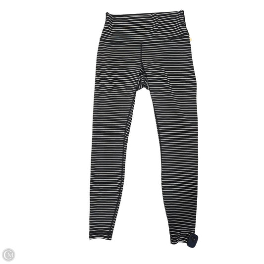 Athletic Leggings By Lululemon In Striped Pattern, Size: 8