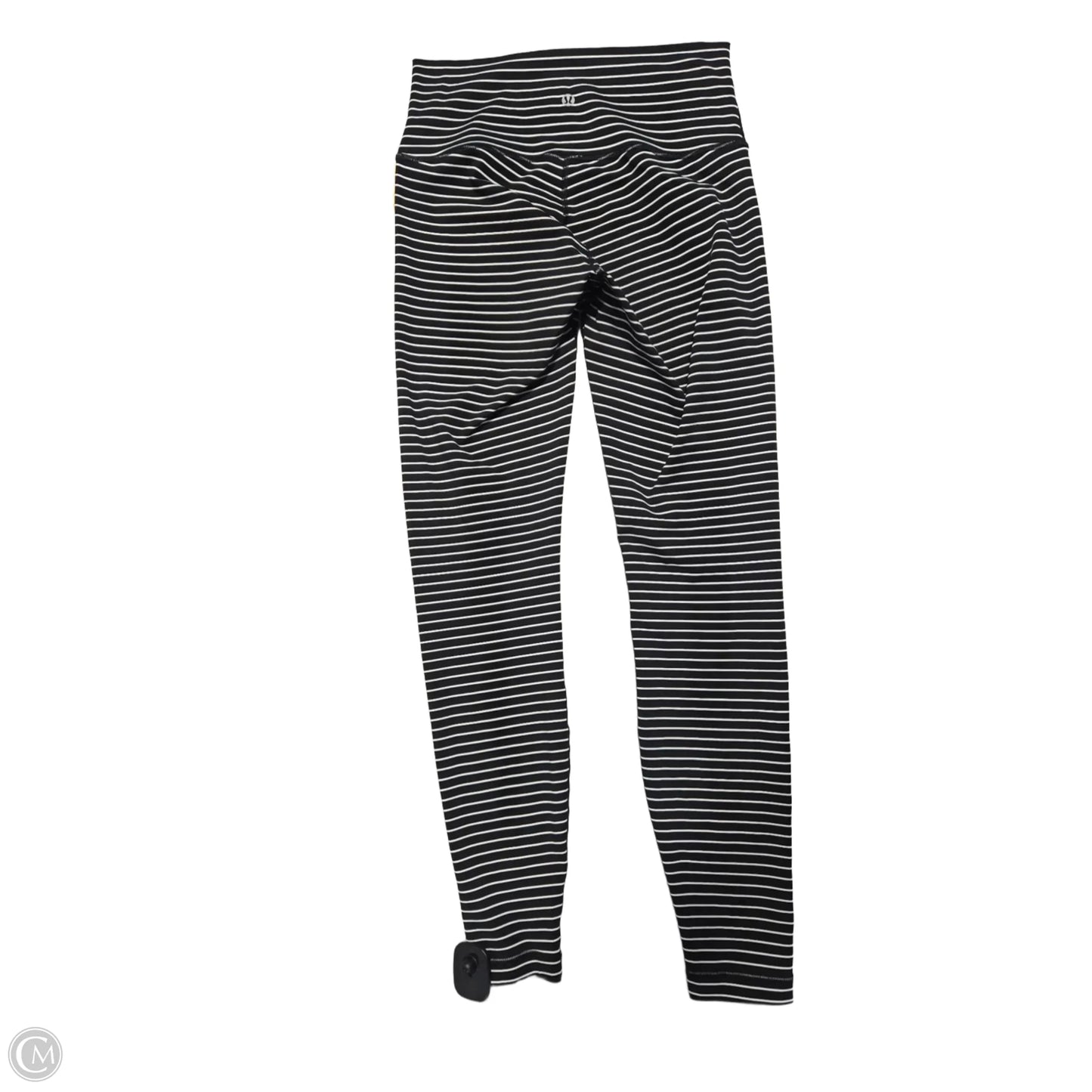 Athletic Leggings By Lululemon In Striped Pattern, Size: 8