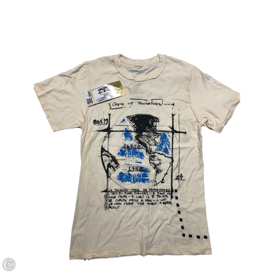 Top Short Sleeve Basic By Cmc In Cream, Size: S