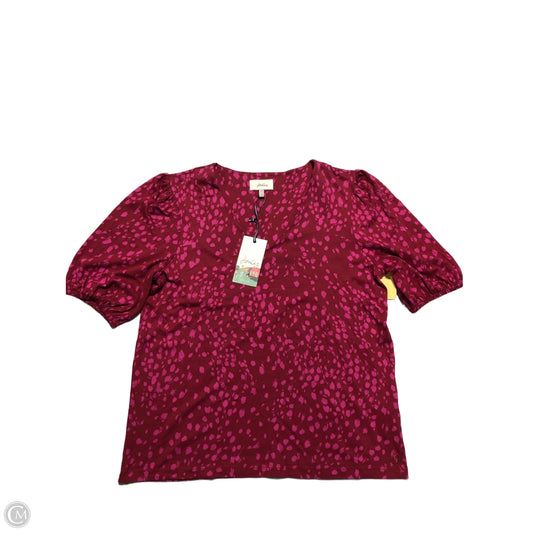 Top Short Sleeve By Cmc In Red, Size: M