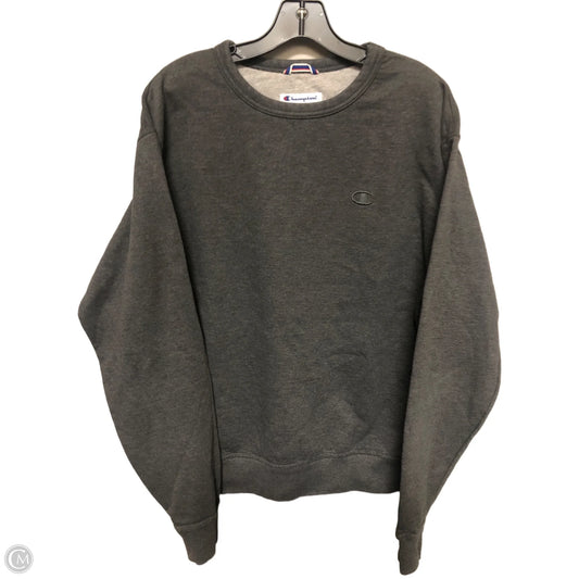 Sweatshirt Crewneck By Champion In Grey, Size: M