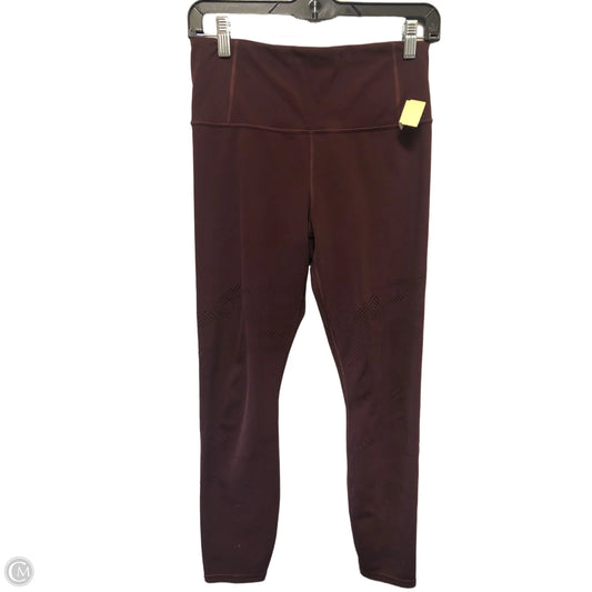 Athletic Leggings By Athleta In Maroon, Size: S