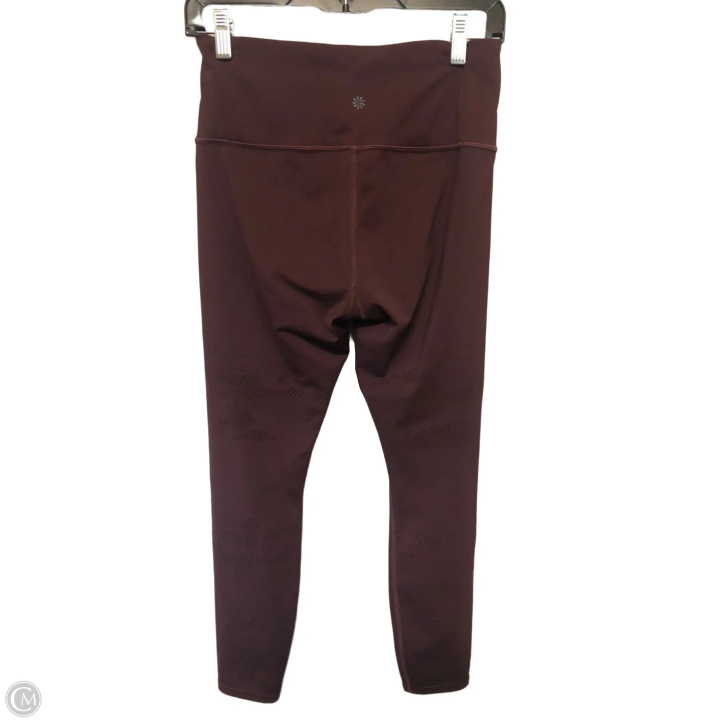 Athletic Leggings By Athleta In Maroon, Size: S
