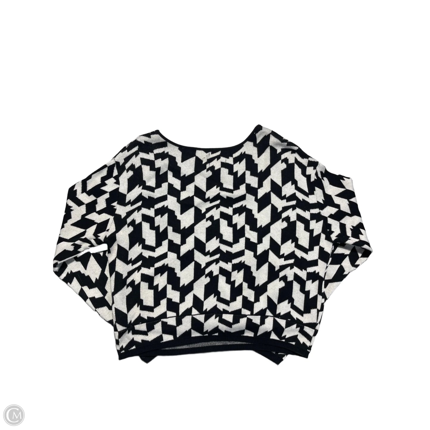 Sweater By Cmc In Black & White, Size: Xl