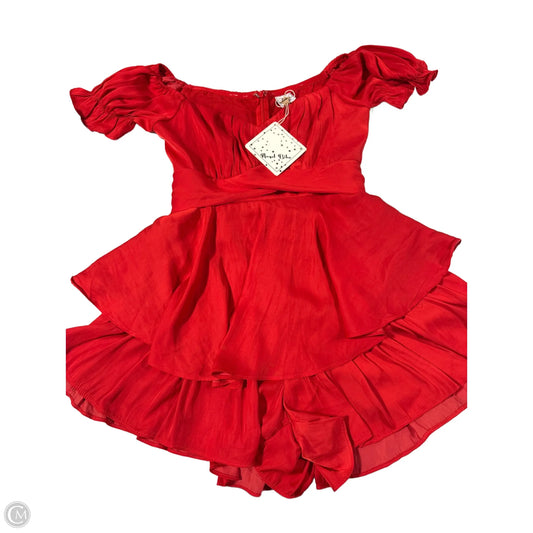 Dress Casual Short By Cmc In Red, Size: L
